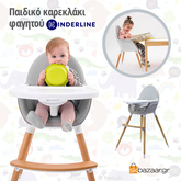 Παιδικά καρεκλάκια φαγητού Kinderline σε 3 χρώματα